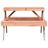 Solid Wood Picnic Table | 105x134x75 cm | Durable & Sturdy