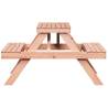 Solid Wood Picnic Table | 105x134x75 cm | Durable & Sturdy