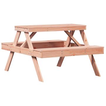 Solid Wood Picnic Table | 105x134x75 cm | Durable & Sturdy