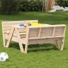 Picnic Table for Kids 88x122x58 cm Solid Wood Pine Colour natural pine Quantity in Package 1 