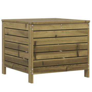 Garden Footstool - Impregnated Wood Pine 62x63.5x53.5 cm