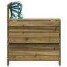 Garden Armrest Sofa with Cushion - Durable Pine Wood