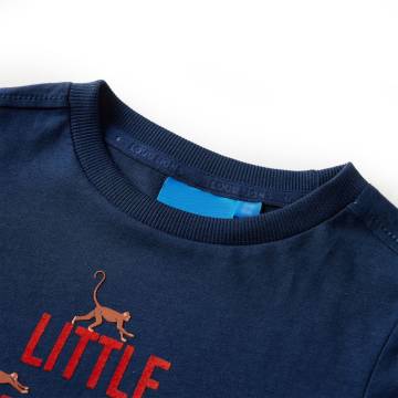 Kids' Long Sleeve Navy Blue T-shirt | High-Quality & Comfortable