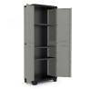 Keter Planet Grey & Black Storage Cabinet - Efficient Indoor Storage