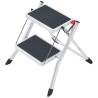 Hailo Mini 2-Step Steel Stepladder - Compact & Easy to Store