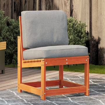 Garden Chair Wax Brown - Solid Pine Wood | HipoMarket