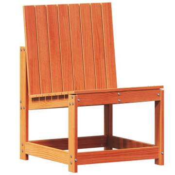 Garden Chair Wax Brown - Solid Pine Wood | HipoMarket