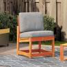 Garden Chair Wax Brown - Solid Pine Wood | HipoMarket