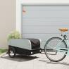 Bike Trailer Black and Grey 45 kg Iron Colour grey Size 137 x 69 x 59 cm 