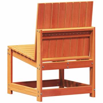 Garden Chair Wax Brown - Solid Pine Wood | HipoMarket