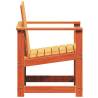 Garden Chair Wax Brown - Solid Pine Wood 62x55x77 cm