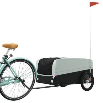 Bike Trailer Black and Grey - 45 kg Iron - Durable and Versatile