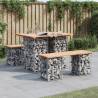 Garden Bench Gabion Design 100x70x72 cm Solid Wood Pine Colour natural pine Size 70 x 100 x 72 cm Quantity in Package 1 Number of 