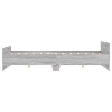 Grey Sonoma Bed Frame with Headboard & Footboard - 120x200 cm