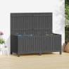 Garden Storage Box Grey 147x68x64 cm Solid Wood Pine Colour grey pine Size 147 x 68 x 64 cm 