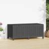 Garden Storage Box Grey 147x68x64 cm Solid Pine Wood