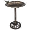 Garden Bird Bath - Elegant Bronze Plastic for Your Garden