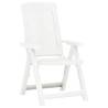 Garden Reclining Chairs 2 pcs - Stylish & Comfortable White Set