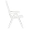 Garden Reclining Chairs 2 pcs - Stylish & Comfortable White Set