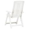 Garden Reclining Chairs 2 pcs - Stylish & Comfortable White Set