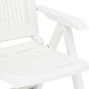 Garden Reclining Chairs 2 pcs - Stylish & Comfortable White Set