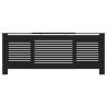 Stylish MDF Radiator Cover Black - 205 cm | HipoMarket