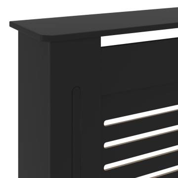 Stylish MDF Radiator Cover Black - 205 cm | HipoMarket