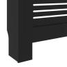 Stylish MDF Radiator Cover Black - 205 cm | HipoMarket