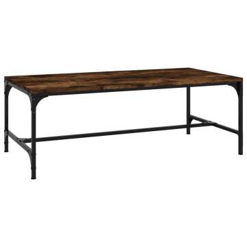 Stylish Smoked Oak Coffee Table | 100x50x35 cm | Hipomarket