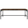 Stylish Smoked Oak Coffee Table | 100x50x35 cm | Hipomarket