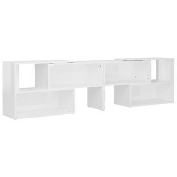 High Gloss White TV Cabinet - Stylish & Durable 149x30x52 cm