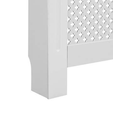 Stylish Radiator Covers 2 pcs White - 112x19x81.5 cm MDF