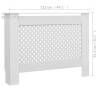 Stylish Radiator Covers 2 pcs White - 112x19x81.5 cm MDF