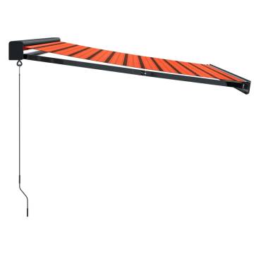 Retractable Awning Orange & Brown 3.5x2.5 m | Hipomarket