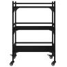 Kitchen Trolley Black 50x35x75.5 cm - Stylish & Functional