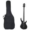 Electric Bass Guitar for Beginner with Bag Black 4/4 46" Colour black 