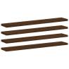 Wall Shelves 4 pcs Brown Oak - Stylish Storage Solutions