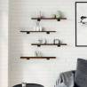 Wall Shelves 4 pcs Brown Oak - Stylish Storage Solutions