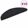 Self-Adhesive Stair Mats - 10 Pcs Black - Comfort & Safety