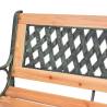 Stylish Garden Bench 116 cm - Cast Iron & Solid Fir Wood