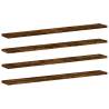 Wall Shelves 4 pcs Smoked Oak - Stylish Storage Solution