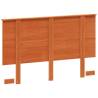 Stylish Wax Brown Pine Headboard 135 cm - Solid Wood