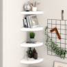 Floating Corner Shelves 4 pcs White 25x25x3.8 cm MDF Colour white Size 25 x 25 x 3.8 cm Quantity in Package 4 Number of Pieces 1 