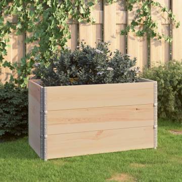 Raised Beds 3 pcs 50x100 cm Solid Pine Wood - Hipomarket