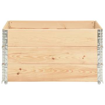 Raised Beds 3 pcs 50x100 cm Solid Pine Wood - Hipomarket