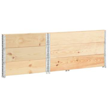 Raised Beds 3 pcs 50x100 cm Solid Pine Wood - Hipomarket