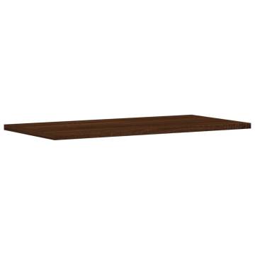 Wall Shelves 4 pcs Brown Oak - Engineered Wood Storage Solution