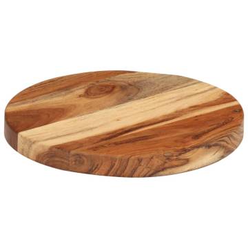 Chopping Board Ø25x2.5 cm Solid Wood Acacia - Hipomarket