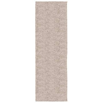 Shaggy Rug PAMPLONA High Pile Beige 80x250 cm - Cozy & Durable