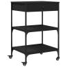 Kitchen Trolley Black 60x48x89.5 cm - Stylish & Functional